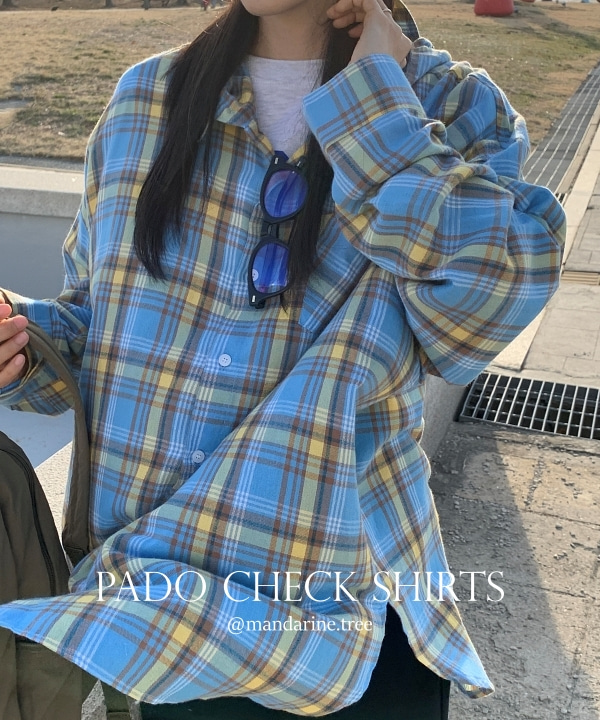 [여름까지쭉🔥/컬러감최고] 파도 오버핏 후드 체크셔츠 남방 남녀공용 봄 2 color